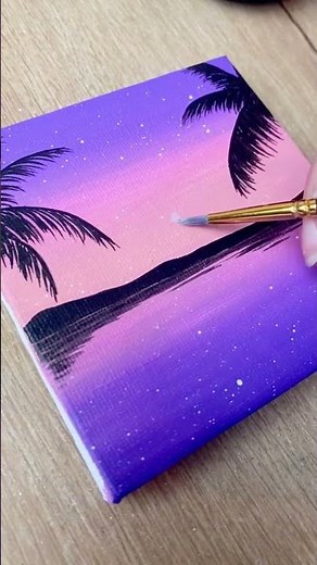 Painting a Stunning Sunset Beach Scene | Acrylic Art Tutorial