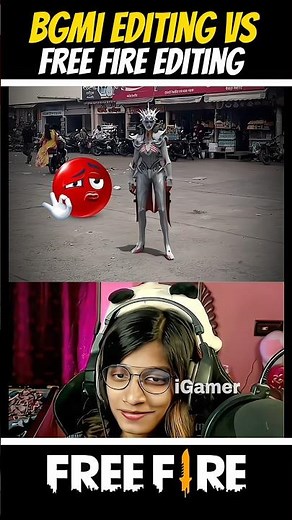 Bgmi editing 🤡 Vs free fire editing 🤯- #shorts