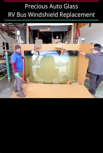 RV Bus Windshield Replacement #Precious Auto Glass