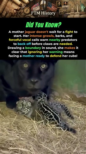 Why You Should Never Get Between A Jaguar And Her Cubs #history #facts