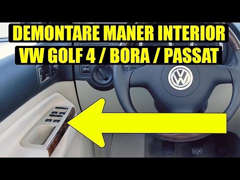 TUTORIAL: cum se scoate panou comanda geamuri electrice sau maner interior VW Golf 4 Mk4 / Bora