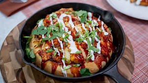 Barbecue chicken pizza with smoked gouda: Get the recipe!