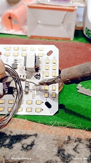 50 Watt LED bulb capacitor print repair #viralshort #trending #electrcal #experiment