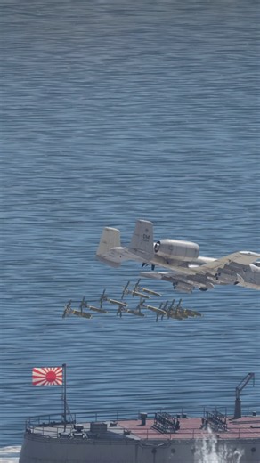 A-10 Warthog vs Battleship Yamato! #shorts #warthunder