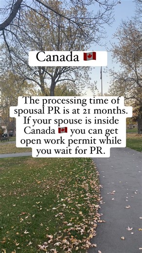The processing time for spousal PR is at 21 months. Its too long to wait but inside Canada you can apply work permit and work to make money. Please like and share the reel with your friends. #canadavisaconsultant #ircccanada #studyvisaconsultants #permanentresidency #canadaimmigration #spousalsponsorship #ircc | Canada Updates Immigration | Facebook