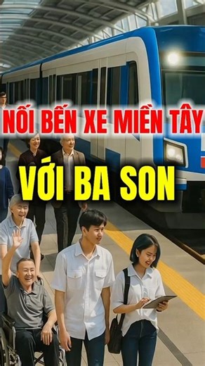 Railway connecting Western Bus Station with Ba Son | MAI TIEN GIANG #short #3228