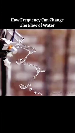 How frequency can change the flow of water #shorts #science