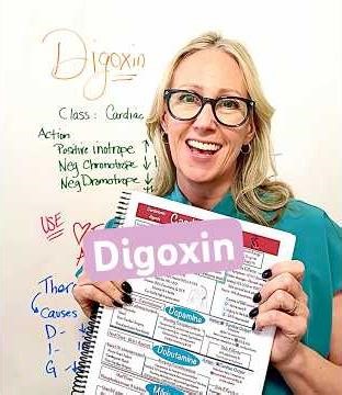 Digoxin most commonly tested items #nursingstudent #nursing #digoxin #nursingschool #pharmacology