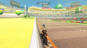 Luigi Circuit from Mario Kart Wii recreated in Zelda: Breath of the Wild with original mini-game