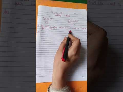 Maths - Ch-13 (Unitary Method)