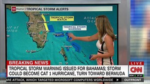 1.6K views · 26 reactions | The disturbance near the Bahamas was upgraded to a tropical depression Friday afternoon. CNN meteorologist Jennifer Gray has the lastest on when it may strengthen and an update on the track. | CNN Weather | Facebook