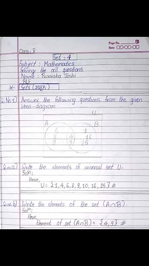 BLE Exam Set-4 Solutions for Class 8 Maths