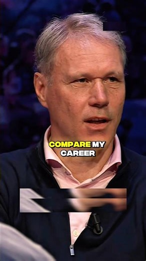 Van basten thinks he had a better career than Cristiano Ronaldo 😱