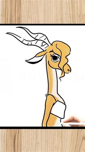 Dibujo Fácil de Gazelle de Zootopia 2 🎨 | Paso a Paso para Niños #Burrikiki