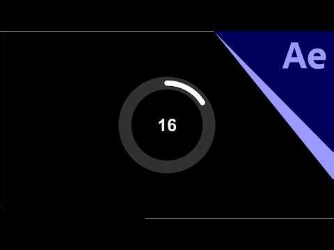After Effects Tutorial Circular Progress Bar Animation | Animated Loading Ring