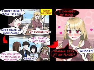 [Manga Dub] After Losing My Home, My Colleague Who Always Teases Me Invited Me To Stay At Her Place