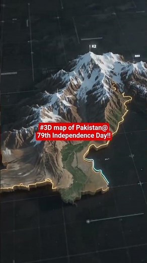 #3D map of Pakistan@@@