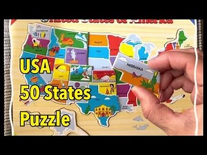 USA 50 States Puzzle 🎊🧩✨