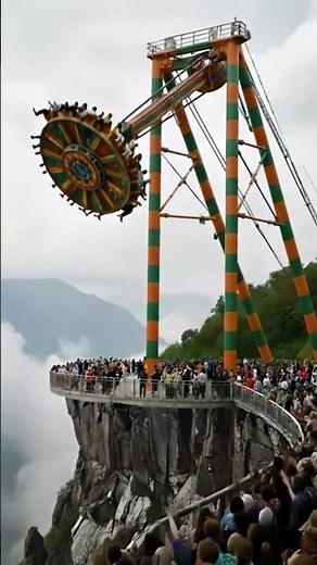 Giant Cliff Swing Ride Crashes Into Disaster 😱 | Extreme Accident