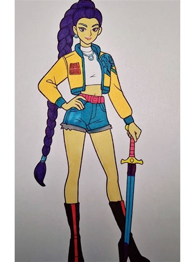 K-Pop Demon Hunters Rumi Coloring Video