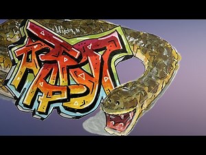 How to Draw: Graffitti and an Arabian Sand Boa