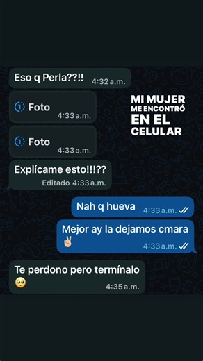 Los mensajes de WhatsApp y la sorpresa de Perla