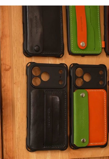 Making a stacked cover wallet phone case, classic and retro design! Versatile Personalized Durable Stylish ✨✨ #handmade #leather #needlework #iphone17promax #phonecase