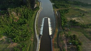 Downstream Hydraulic Dam On Nam Theun Stock Footage Video (100% Royalty-free) 1077699134 | Shutterstock