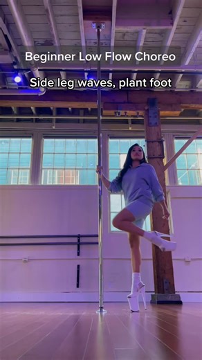6.1K views · 130 reactions | Dance w me  beginner friendly low flow pole choreo #dancetutorial #dancealong #poledance #poledancer #heels #heelsdance #pole | Edwin Harper | Facebook