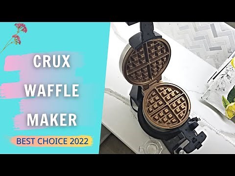 Crux Double Rotating Belgian Waffle Maker Review & Instruction Manual | Best Seller Waffle Make