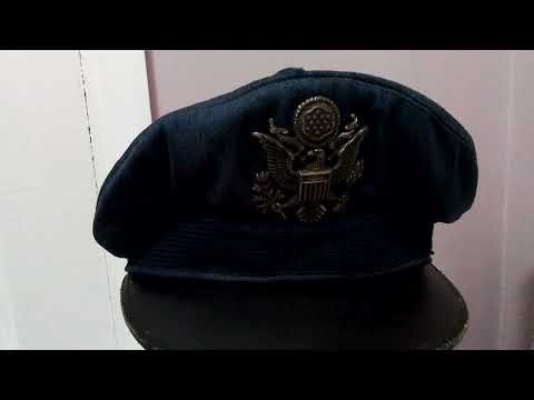1962 USA Vietnam war usaf air force officer service cap