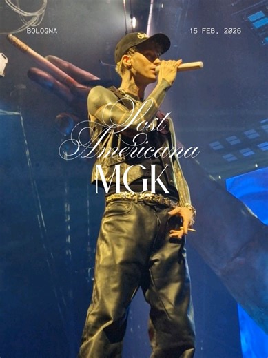 mgk - lonely road lost americana world tour 2026 📍 Unipol Arena - Bologna - 15 febbraio 2026 Machine Gun Kelly @mgk #mgk #concertlive #lonelyroad