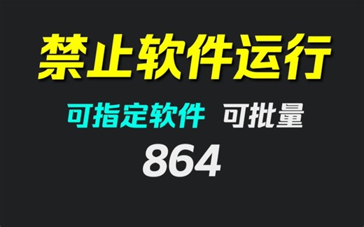 如何禁止软件使用？它可指定软件禁止