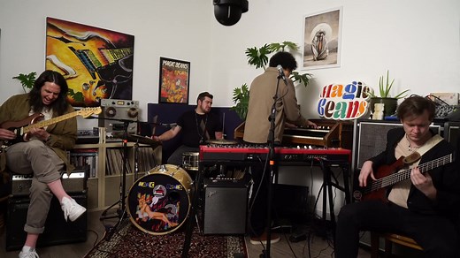 ✨ EMBRACE ✨ Sunroom Sessions 🌞 Enjoy this cut from a single mic, stripped down session at home. All you hear comes from the AEA R88 stereo ribbon microphone hanging above us. Watch the whole set on our YT 📺 | Magic Beans