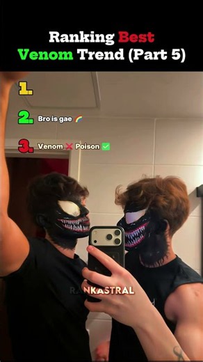 Ranking The Best Venom Trend moments (Part 5) 🕷️ #shorts #venom #tiktoktrend #ranking
