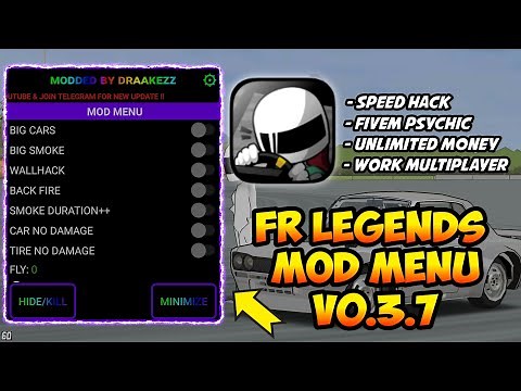 FR LEGENDS MOD MENU v0.3.7 NEW UPDATE || 30+ FEATURE