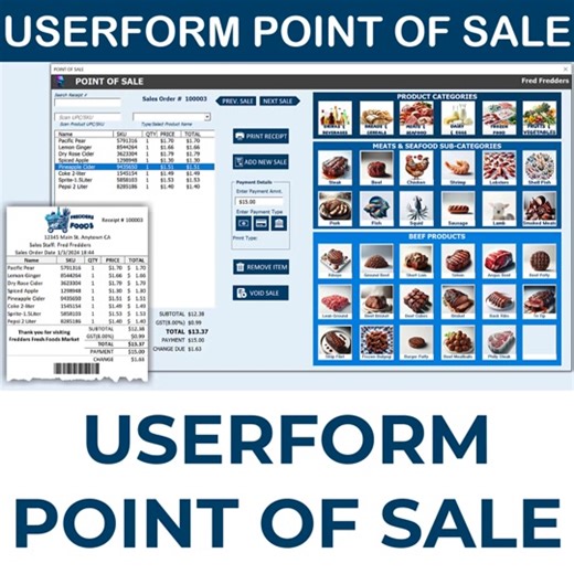 Crear una aplicación POS completa en Excel