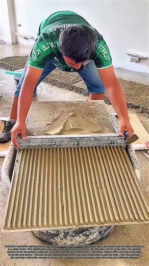 Floor Tiling Is Done Faster Thanks To Efficient Tools #job #skills #building #tools