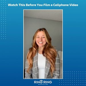 Are you filming content for your business on your cellphone? Don't forget these three things! #CellphoneVids #IphoneVideos #ContentIdeas | Ring Ring Marketing