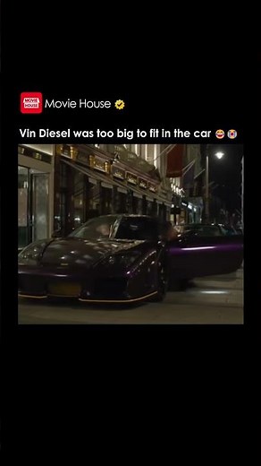Vin Diesel was too big to fit in the car 😂😭