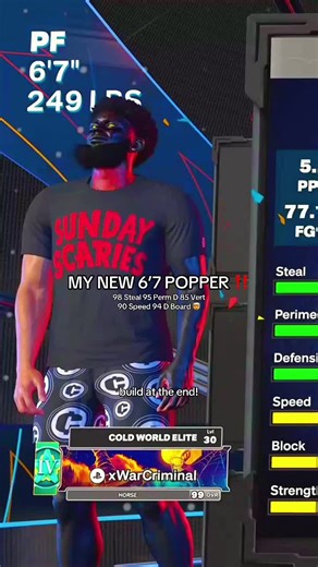 6’7 Popper Build 🤲🏽 #nba2k26 #2k26 #2k #2k26gameplay #2k26builds | popper