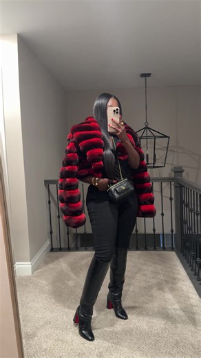 A night out in the Candice Chinchilla in Red ❤️😍 | Chinchilla