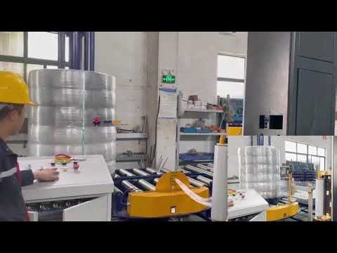 Steel Wire Packaging Line: Compacting, Strapping & Upending