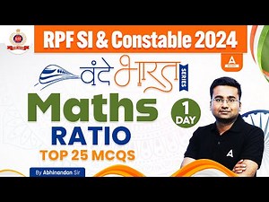 RPF Maths Classes 2024 | RPF SI & Constable Maths by Abhinandan Sir | RPF Maths Ratio#1
