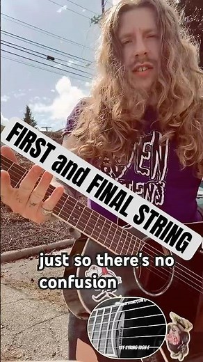 Correct numbering of strings 1-6 (HIGH E TO LOW E, STANDARD TUNING) #tuning #theory #yamaha