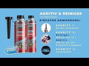 Diesel Reiniger + Additiv Test gegen Verkokung - Reinigung und Wirkung vom Syprin Dieselzusatz