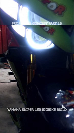 R1 Concept Sniper 150 Build part 16 #Reels #Sniper150bigbike #fyp | Best of the Beast Modification