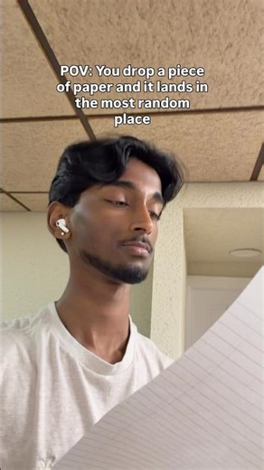 When you drop a piece of paper #shorts #relatable