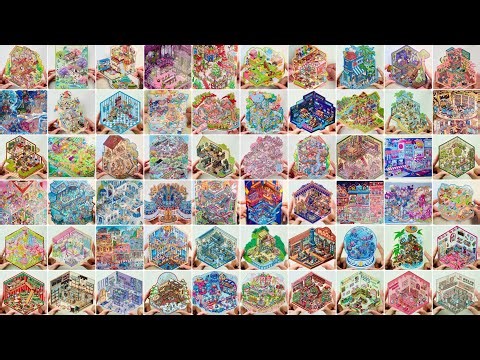 [ASMR] ✨ My collection of over 30 super healing 3D scene stickers