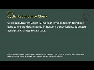 CRC - Cyclic Redundancy Check - Network+